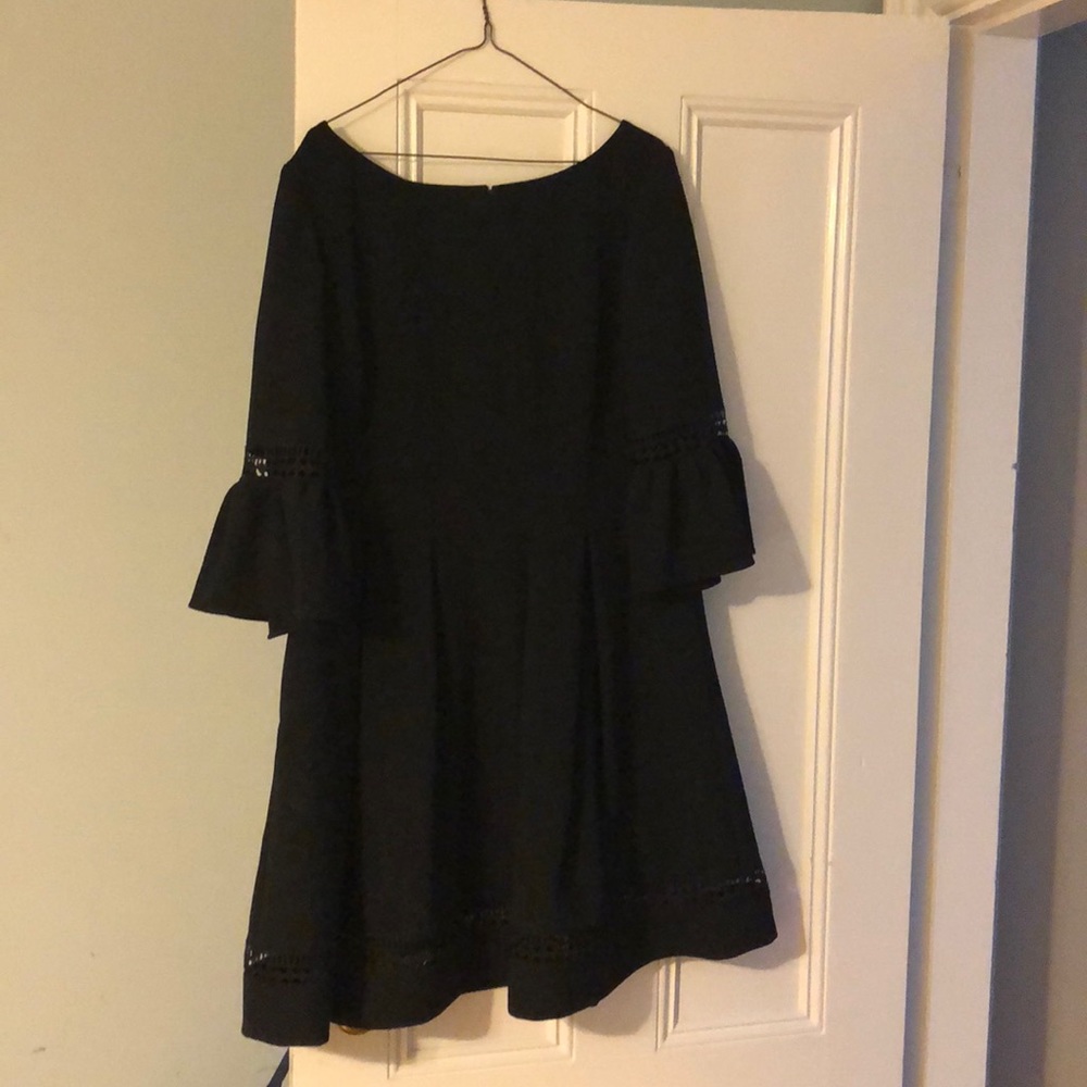 Black dress knee length